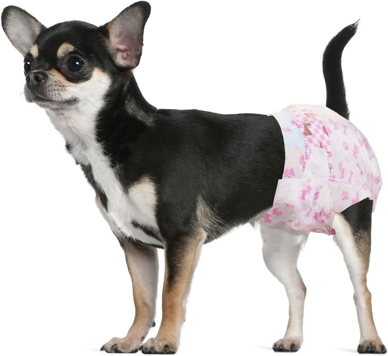 Dono Disposable Dog Diapers Female, Super Absorbent Doggie Diaper, Rapid-Dry Gel Technology Puppy Diapers, Leak-Proof Fit for Cat Doggy in Heat, Excitable Urination, Incontinence, X-Small - Image 1